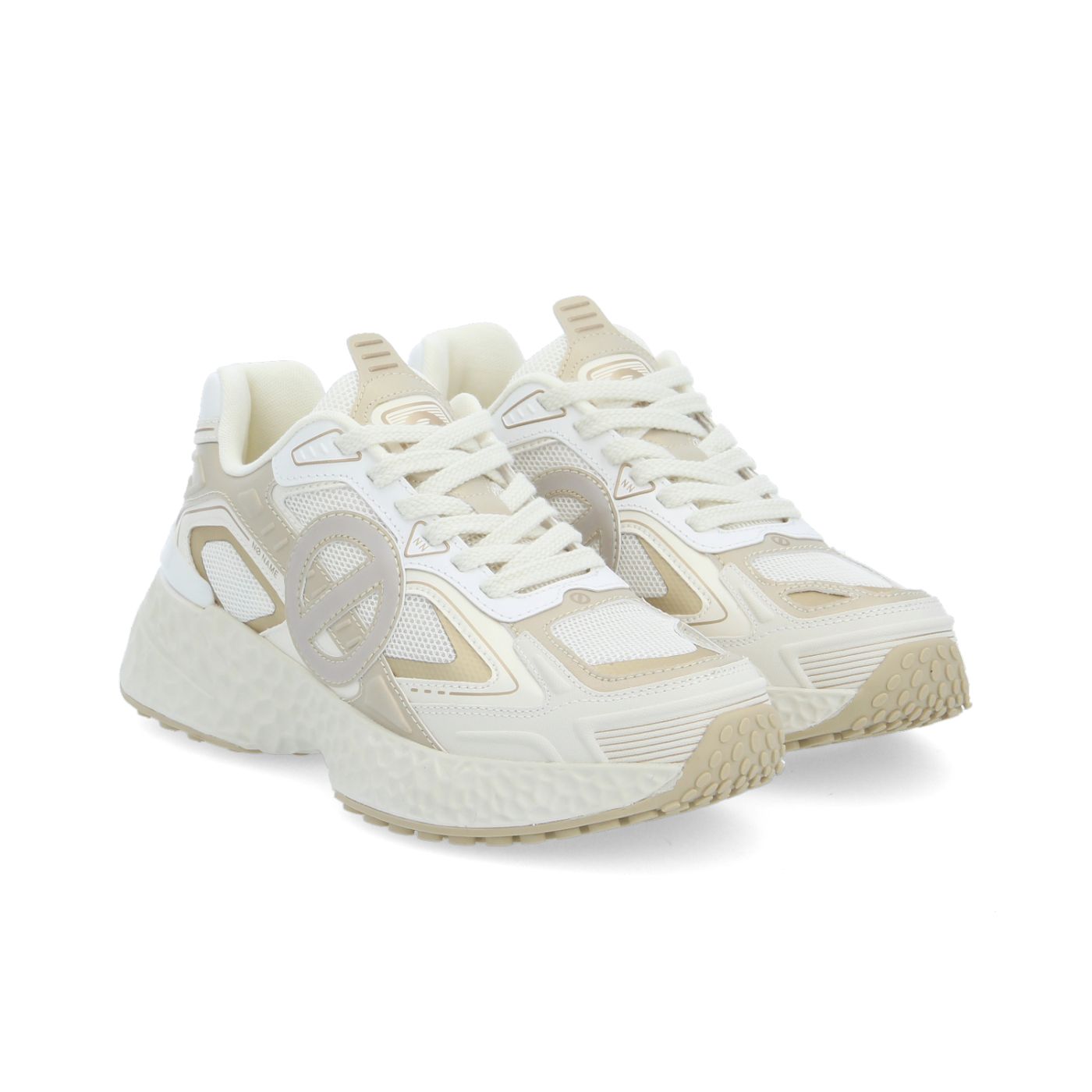 CARTER 2.0 TECH W - MESH/STAMP/SOFT - BIANCO SPORCO/ORO